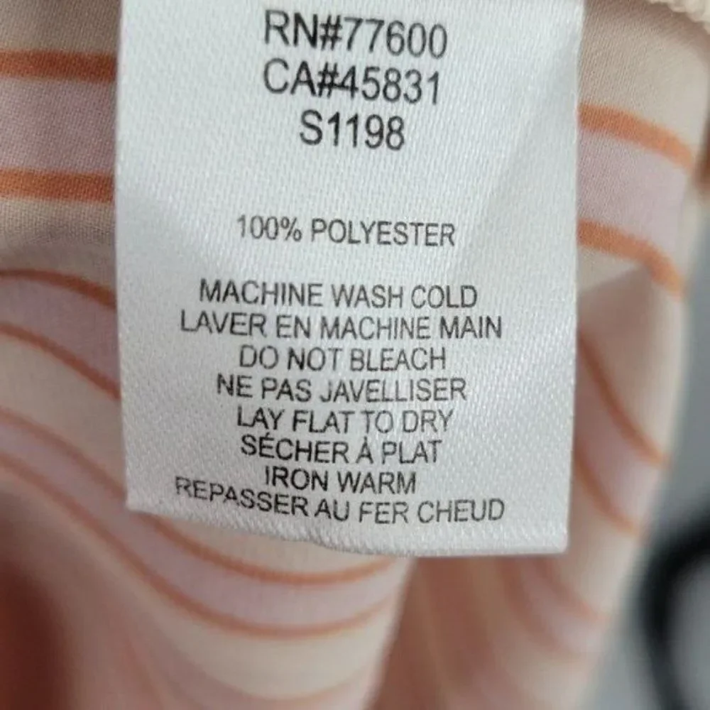 Saltwater Luxe Striped Angel Sleeve Midi Dress Size XS - Picture 7 of 15
